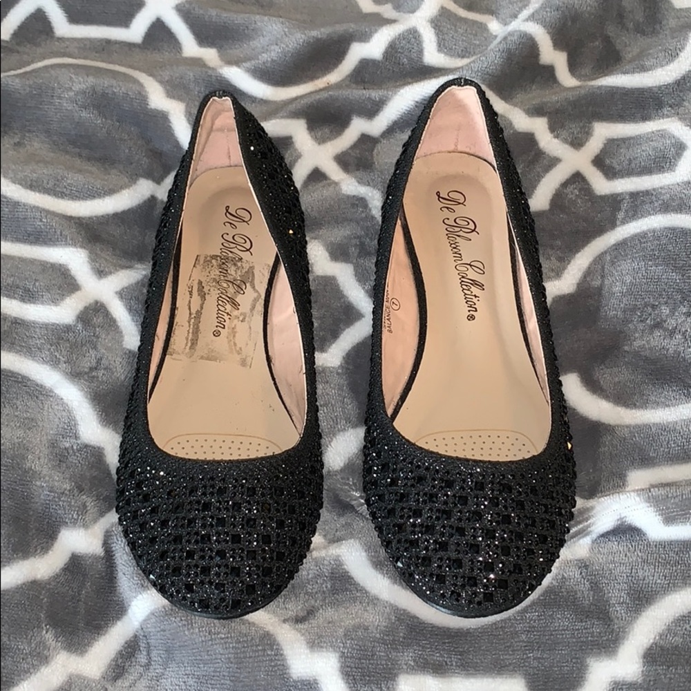 Sparkly jeweled flats